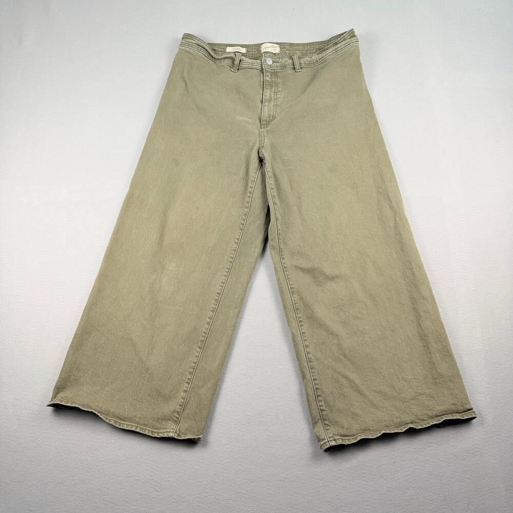 Universal Thread Sailor Wide Leg Jeans Olive Size 17